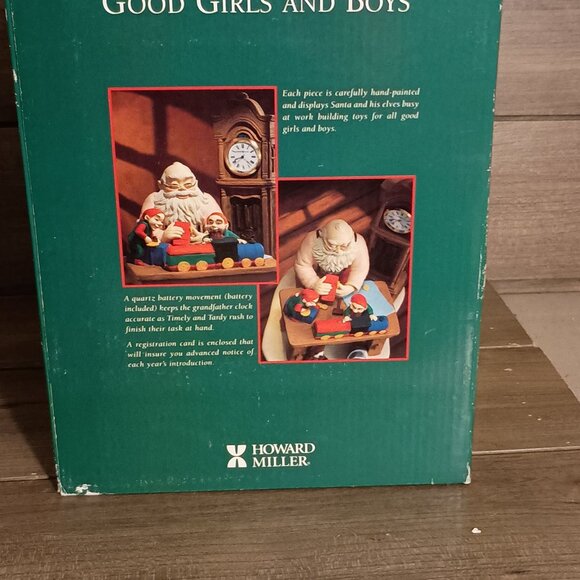 Vintage Howard Miller Making Toys For Good Girls and Boys Sculpture 1997 - Picture 12 of 13